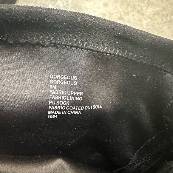 STEVE MADDEN Gorgeous Over The Knee Black Heeled Chunky Boots SZ 8 - Picture 5 of 5